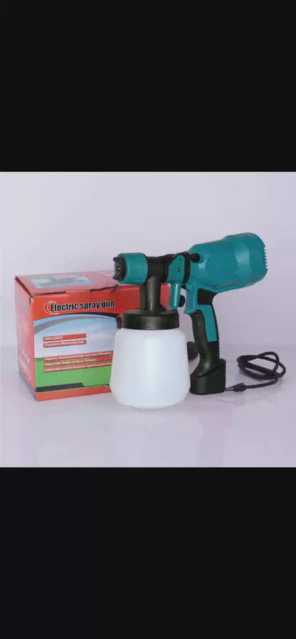 Paint sprayer, high power HVLP paint spray gun, 3 modes adjustable, 4 copper nozzles, easy to clean, paint sprayer for house painting, walls, furniture, fences, door frames